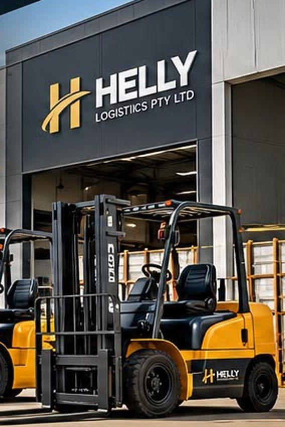 Helly Logistics warehouse with forklifts ready for hire